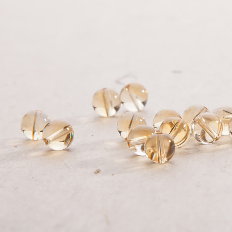 Mala-Armband mit 108 Citrin-Edelsteinperlen für Wohlstand und Schutz