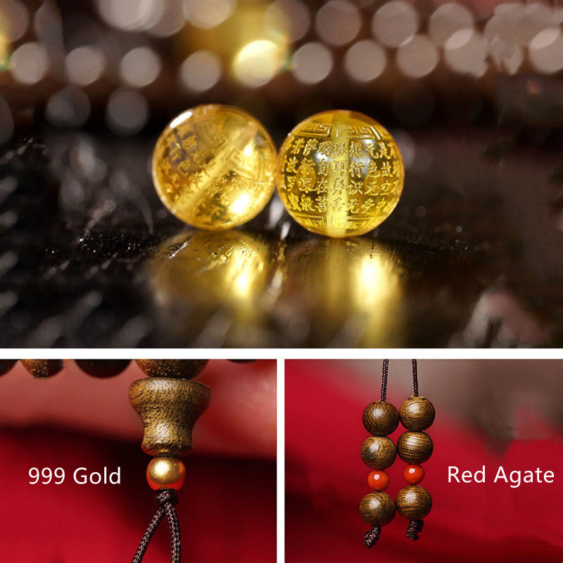 Meditationsarmband aus Adlerholz mit 108 Perlen, 6 mm und 8 mm