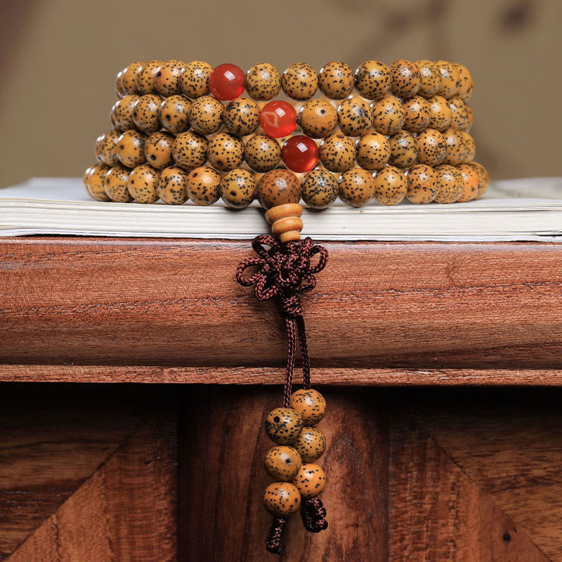 108 Perlen Bodhi Seed Bodhi Seed Mala Armband Glückverheißendes Glück