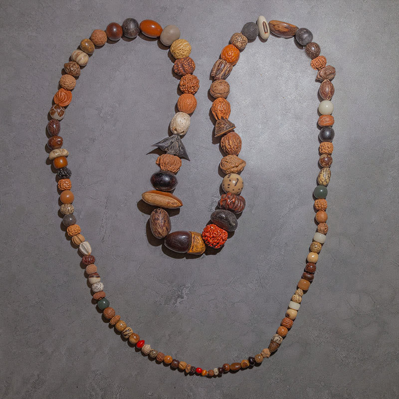108 Perlen Bodhi Seed Mala Armband für Glück und Reichtum