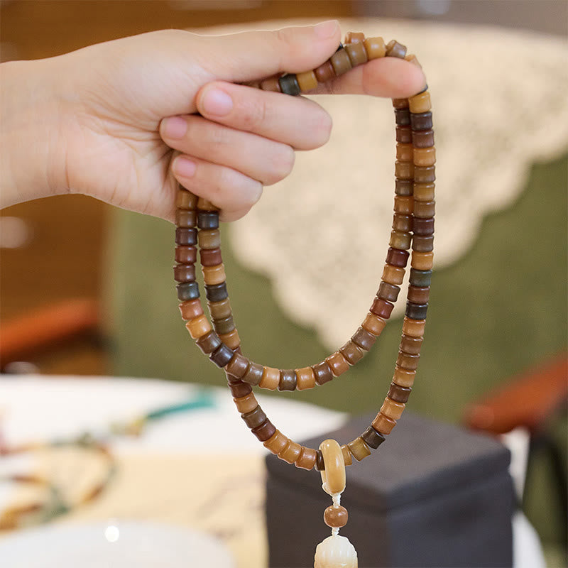 108 Perlen Bodhi Seed Mala Armband für Meditationsharmonie