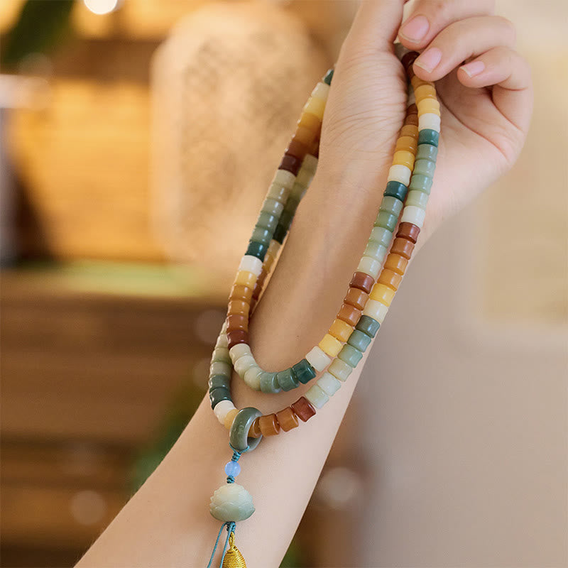 108 Perlen Bodhi Seed Mala Armband für Meditationsharmonie