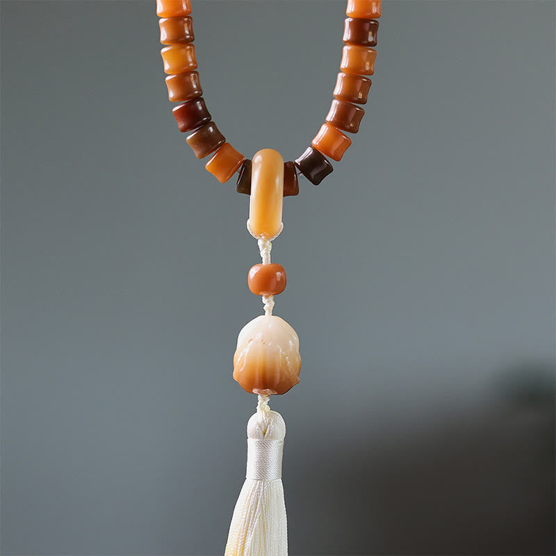 108 Perlen Bodhi Seed Mala Armband für Meditationsharmonie