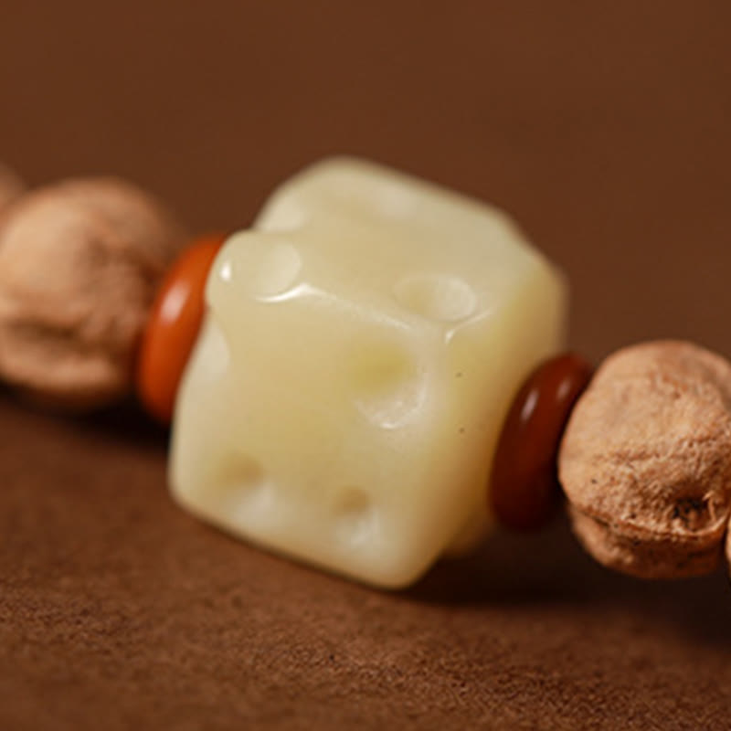 108 Perlen Bodhi Seed Red Achat Hirschkopf Weisheit Mala Armband