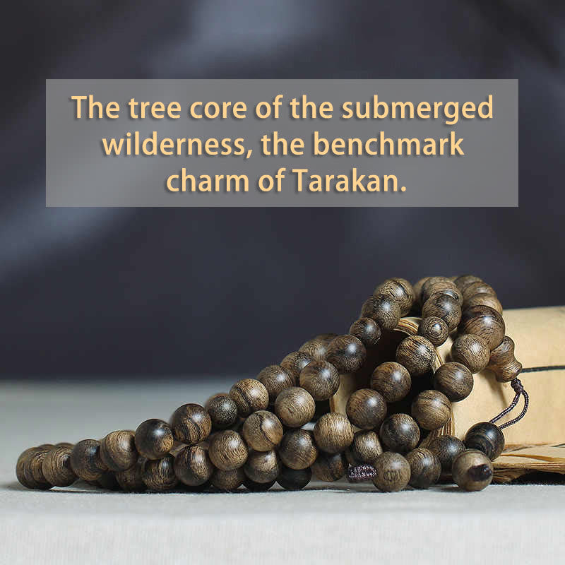 108 Perlen Tarakan Agarwood Holz Mala Armband zum Schutz