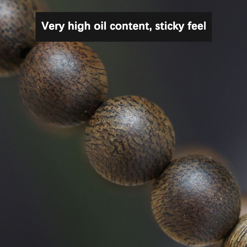 108 Mala-Perlen, Adlerholz-Armband für Gleichgewicht und Stärke