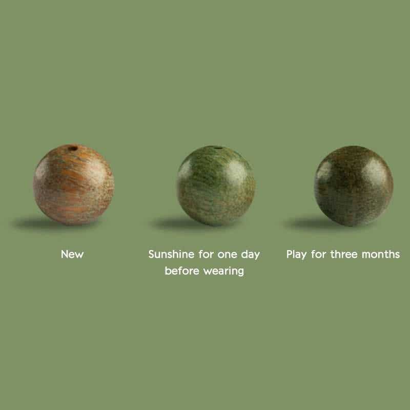 108 Holz Mala Perlen Armband Grüne Sandelholz Lotus Perlen