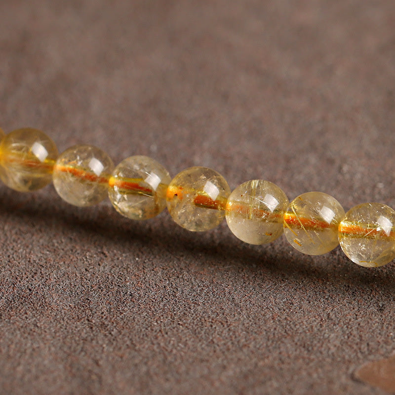 6mm Citrine Prosperity Bracelet for Creativity & Protection