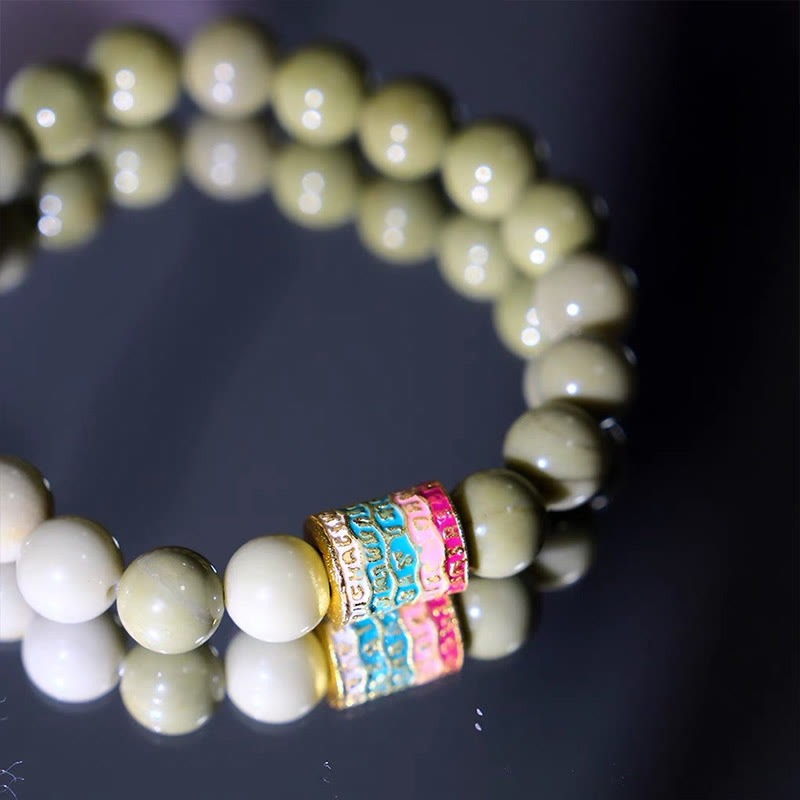 10 mm Alashan-Achat-Armband zur Stärkung des Selbstvertrauens