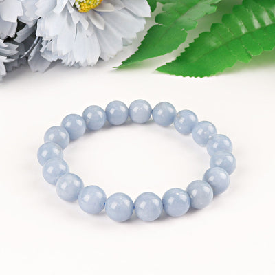 10mm Angelite Spiritual Bracelet for Healing