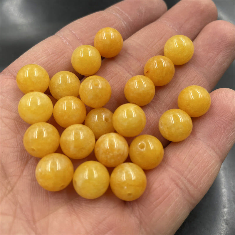 10 mm Huanglong Jade-Reichtumsarmband für Glück und Wohlstand