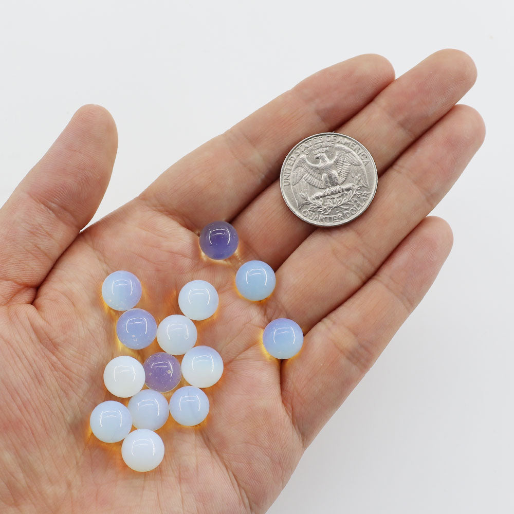 10mm Round Natural Crystal Beads Set 30pcs Energy Healing Stones