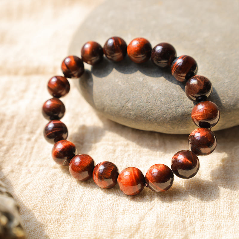 10 mm Tigerauge-Perlenarmband zum Schutz