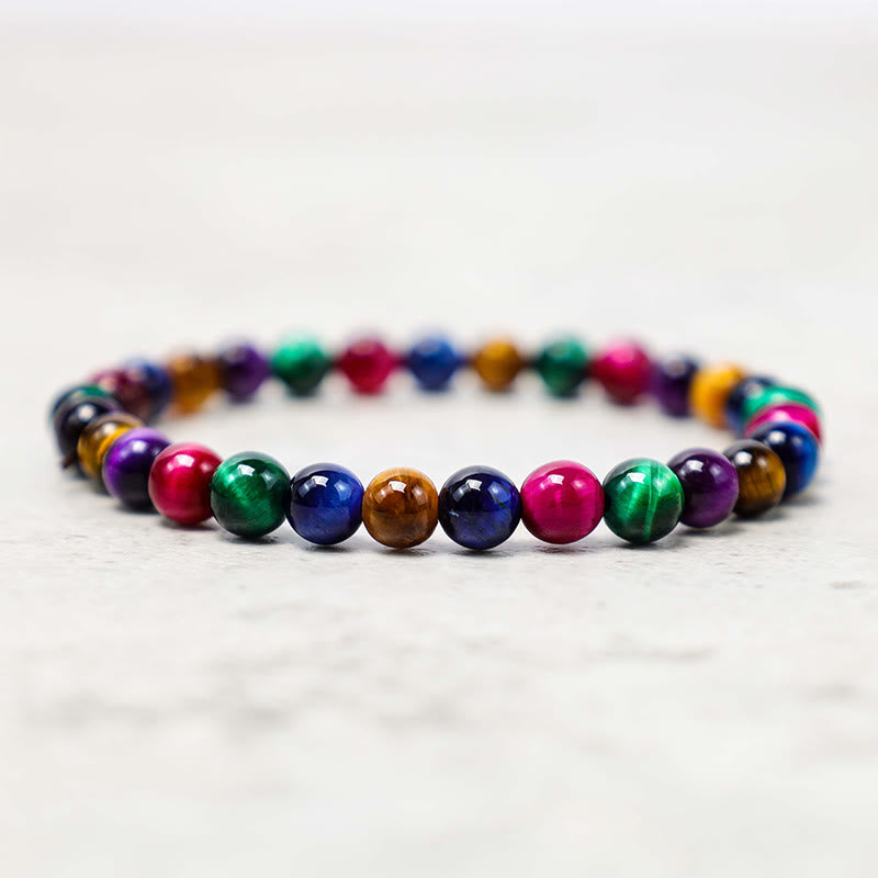 10 mm Tigerauge-Armband „Mut und Stärke“