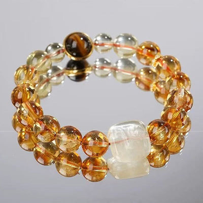 10 mm Topas-Freundlichkeits-Spirituelles Armband für inneren Frieden
