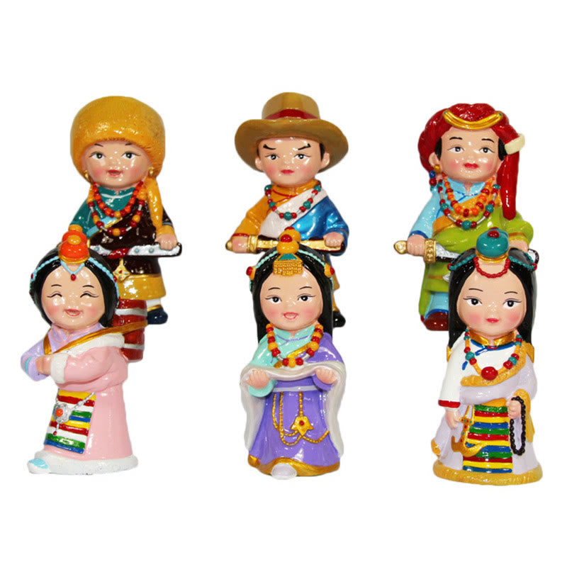 11 cm handbemaltes tibetisches spirituelles Figuren-Ornament