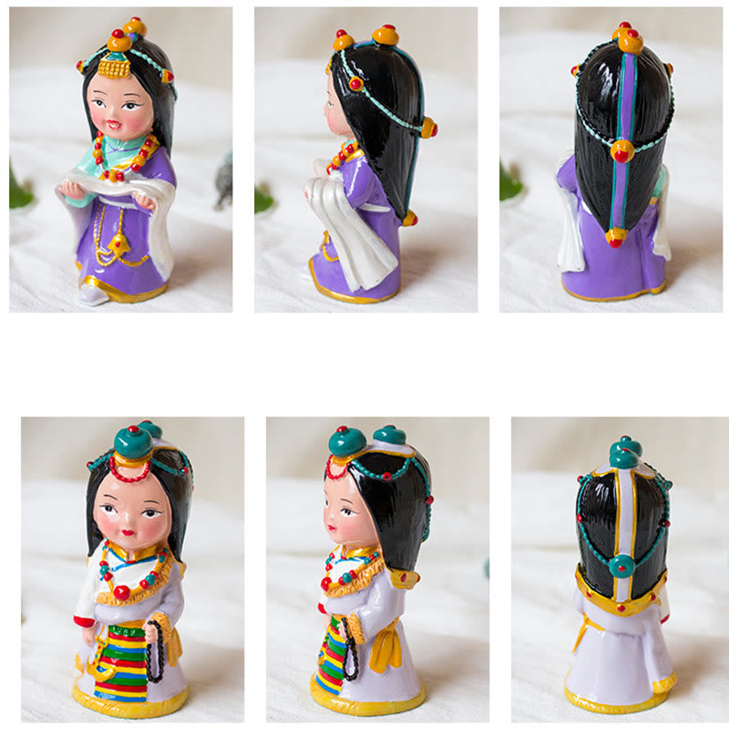 11 cm handbemaltes tibetisches spirituelles Figuren-Ornament