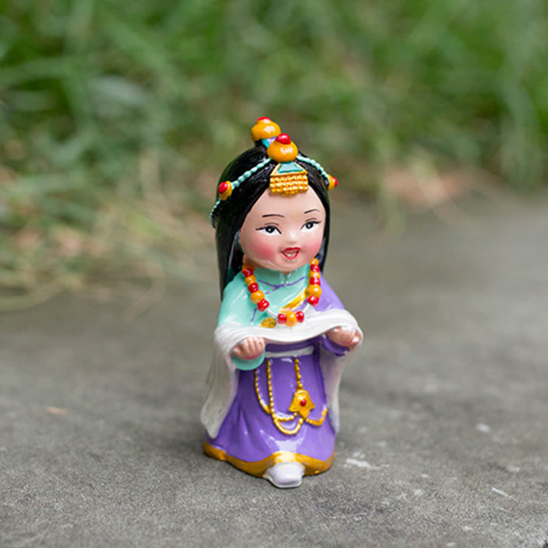 11 cm handbemaltes tibetisches spirituelles Figuren-Ornament