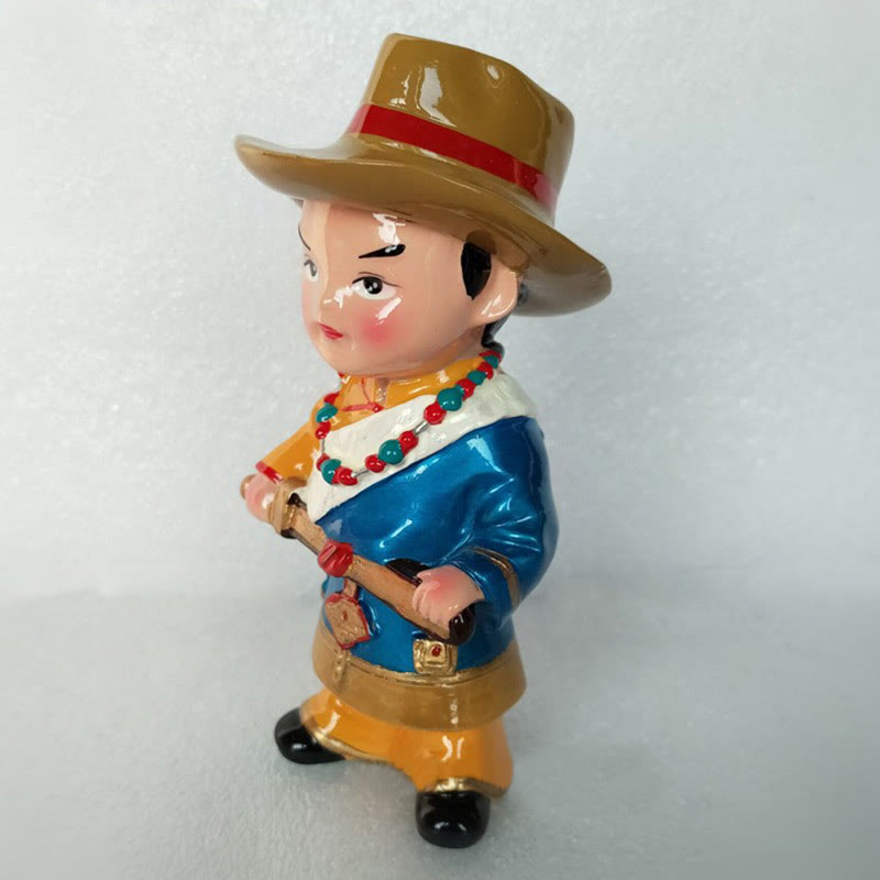 11 cm handbemaltes tibetisches spirituelles Figuren-Ornament