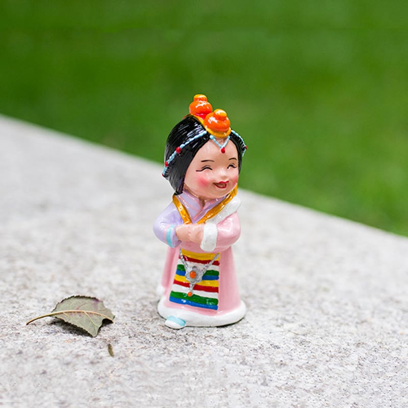 11 cm handbemaltes tibetisches spirituelles Figuren-Ornament