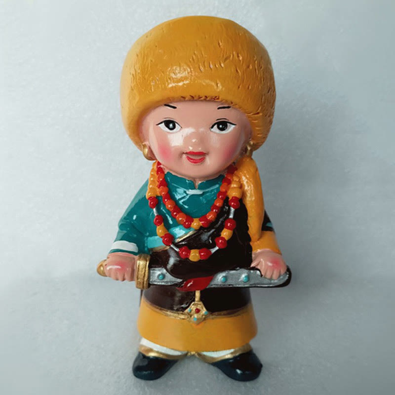 11 cm handbemaltes tibetisches spirituelles Figuren-Ornament