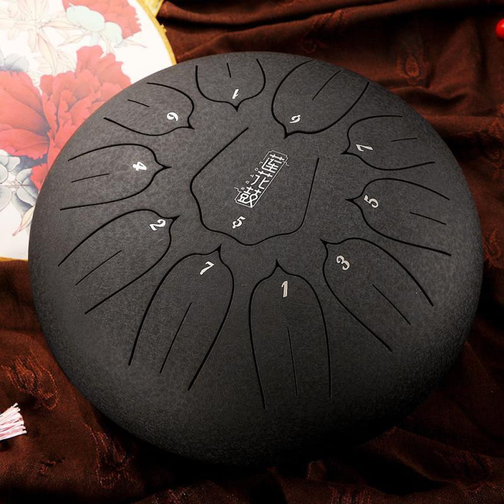 12’’ Carbon Steel Tongue Drum 11-Tone C Key - 12 Inch Drum - 12 Inches/11 Notes (C Major)