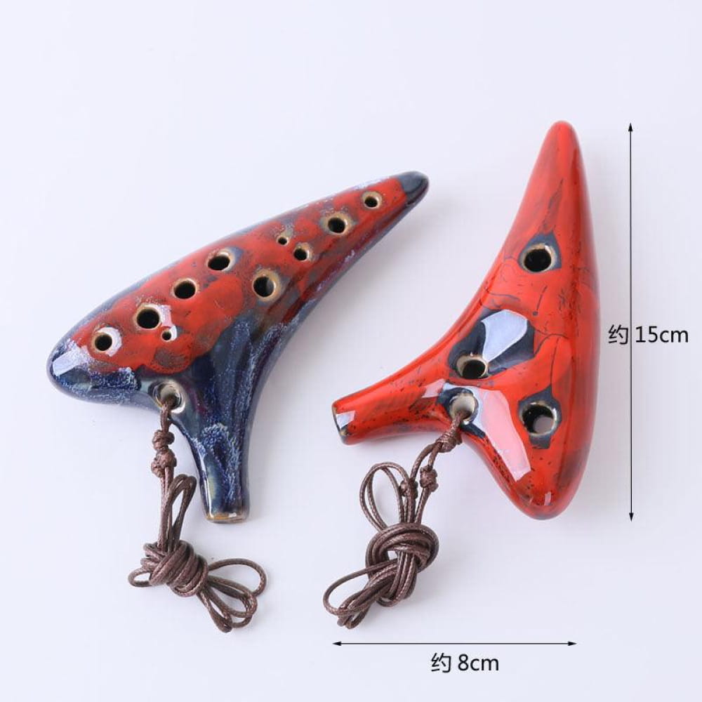 12 Hole Alto C Metal Style Ocarina Instrument - Ocarina - On sale