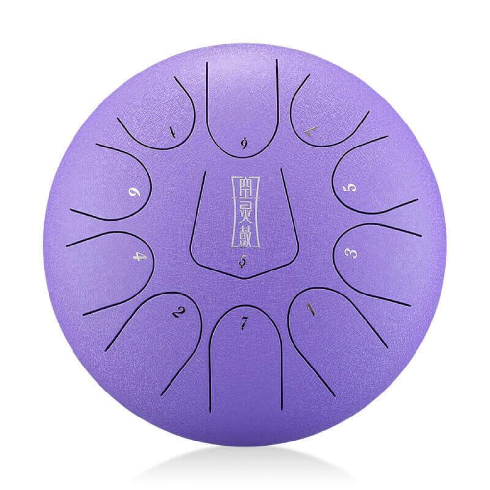 12-Inch Alloy Steel Tongue Drum 11 Notes C Key - Triangle Style - 12 Inches/11 Notes (C Key)