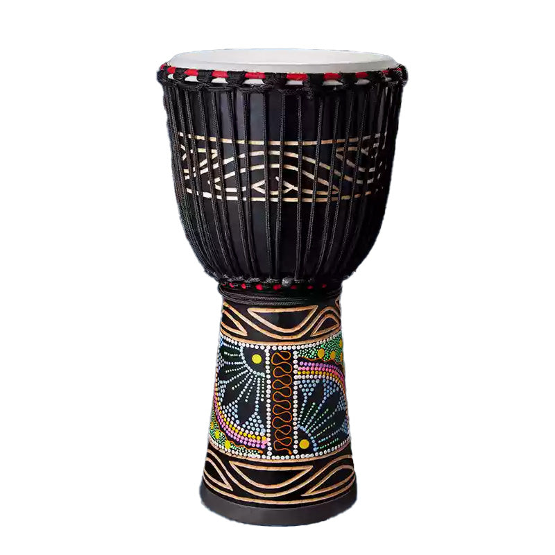 12 Zoll Djembe-Trommel, handgefertigt, Percussion – Mahagoniholz