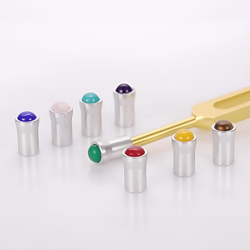 12 mm Silber Edelstein Stimmgabel Vibrationsfüße
