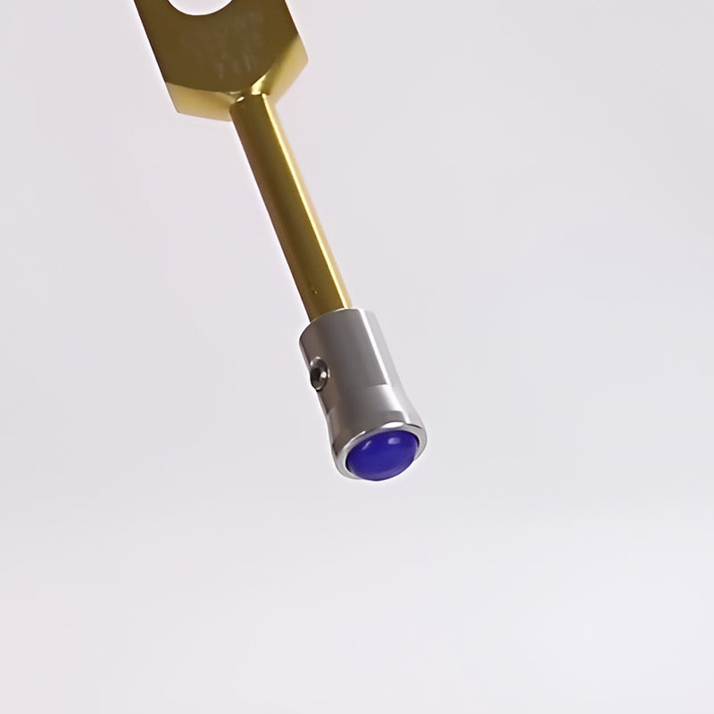 12 mm Silber Edelstein Stimmgabel Vibrationsfüße