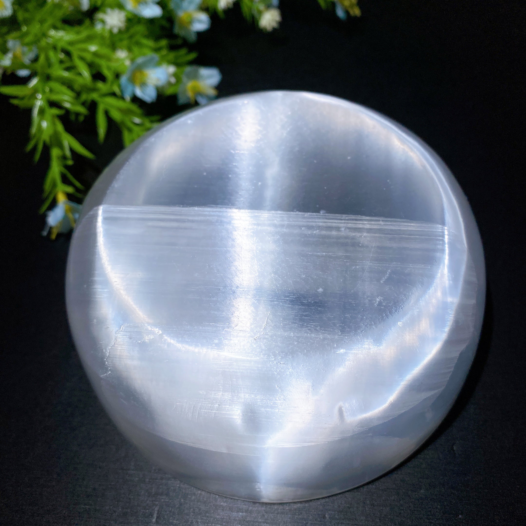 12cm Polished Selenite Healing Bowl