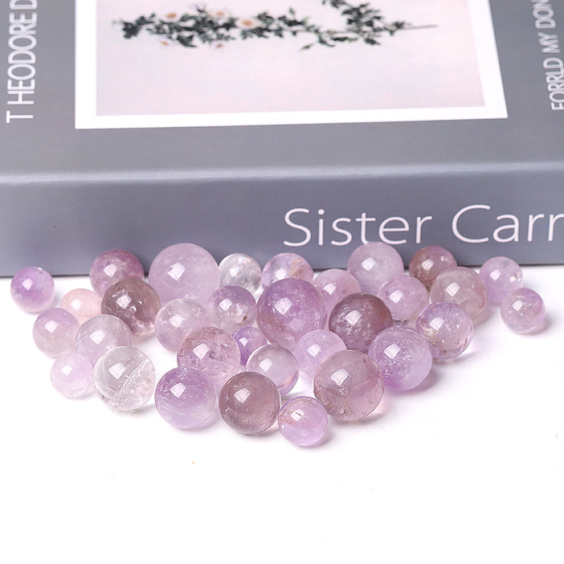 12mm Amethyst Crystal Sphere for Energy Healing & Meditation