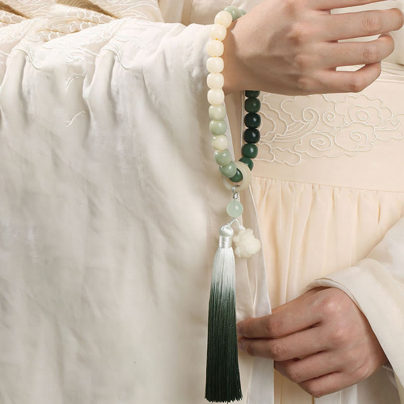 12 mm Bodhi Seed Lotus Weisheits-Mala-Armband