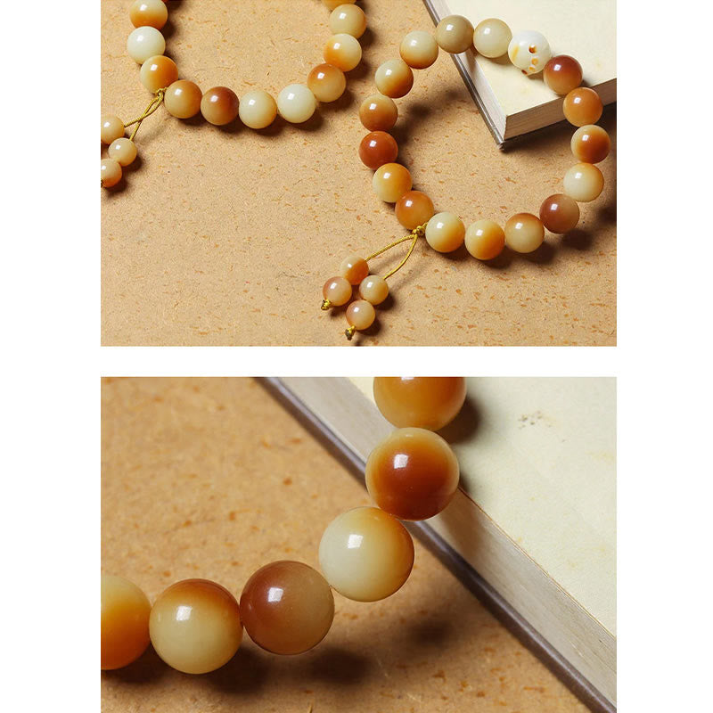 12 mm Bodhi Seed Spirituelles Armband für Frieden und Weisheit