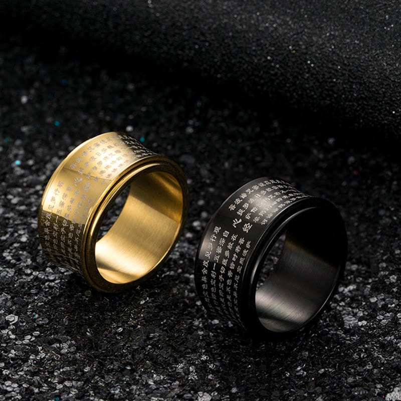 12 mm Titanstahl-Herz-Sutra-Drehring für Gleichgewicht