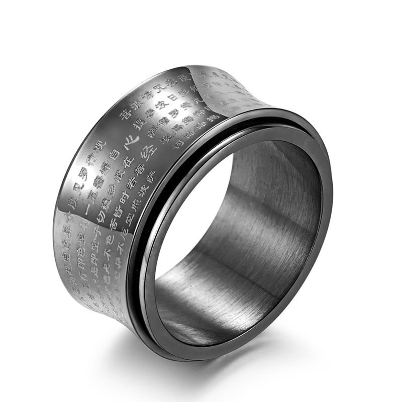 12 mm Titanstahl-Herz-Sutra-Drehring für Gleichgewicht