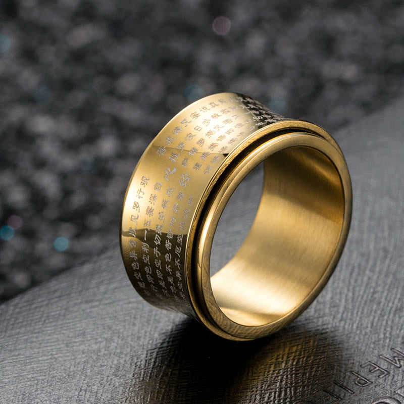 12 mm Titanstahl-Herz-Sutra-Drehring für Gleichgewicht