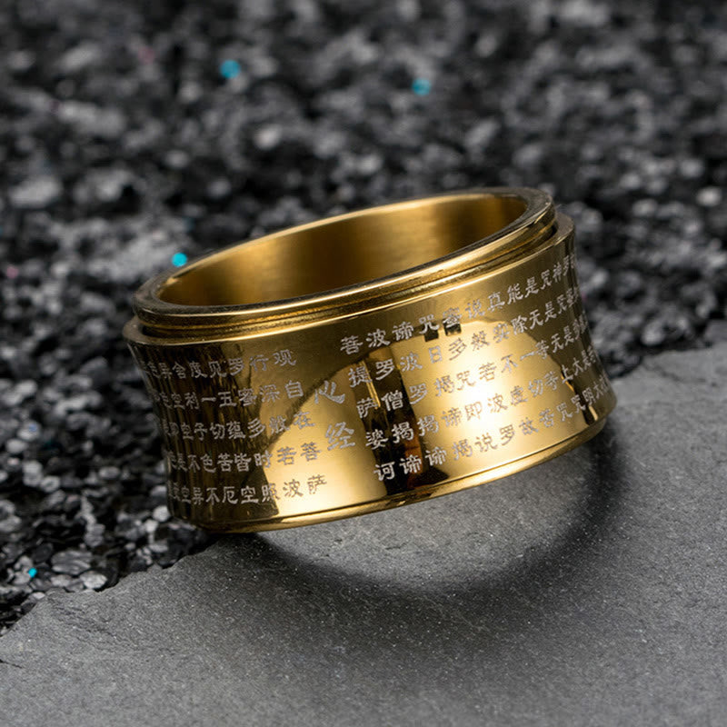 12 mm Titanstahl-Herz-Sutra-Drehring für Gleichgewicht