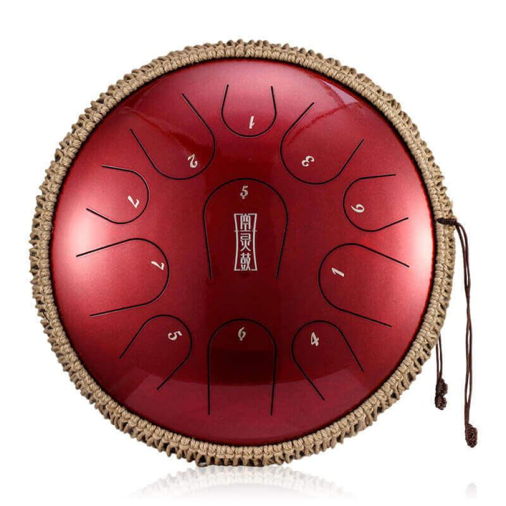 13 Inch Titanium Steel Tongue Drum C Major 11 Note for Meditation - 13 Inches/11 Notes (C Major)