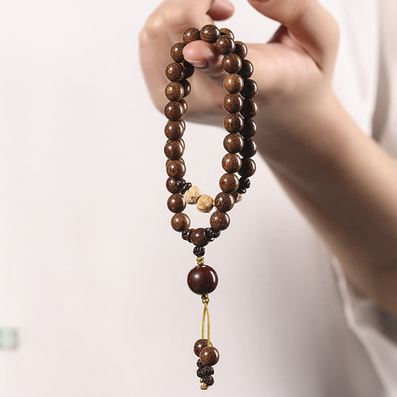 Sandalwood Double Wrap Bracelet 6mm for Purification