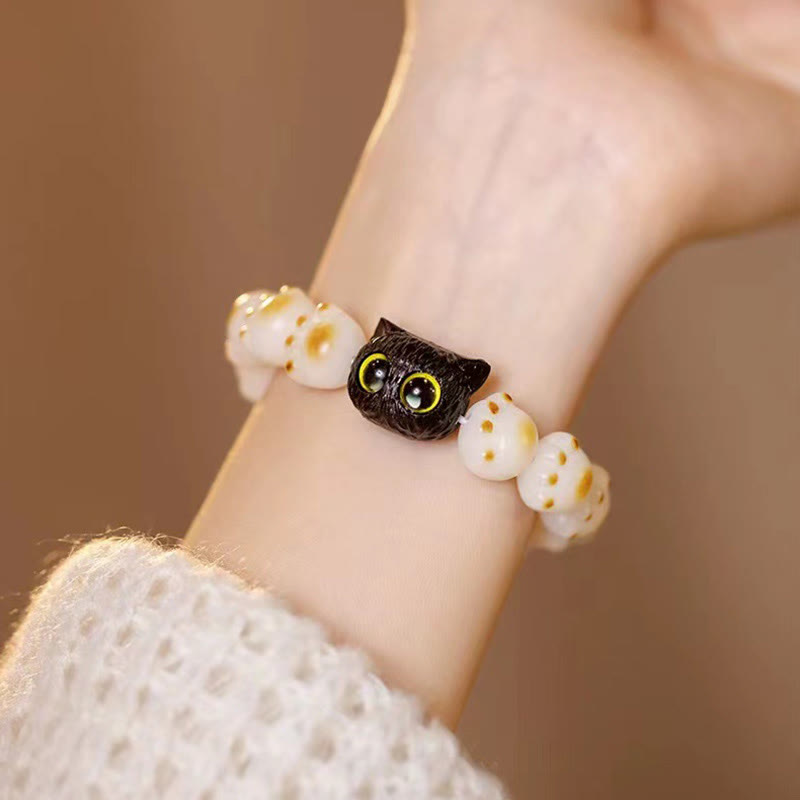 13 mm großes Friedensarmband aus rotem Sandelholz mit Bodhi-Samen zur Meditation