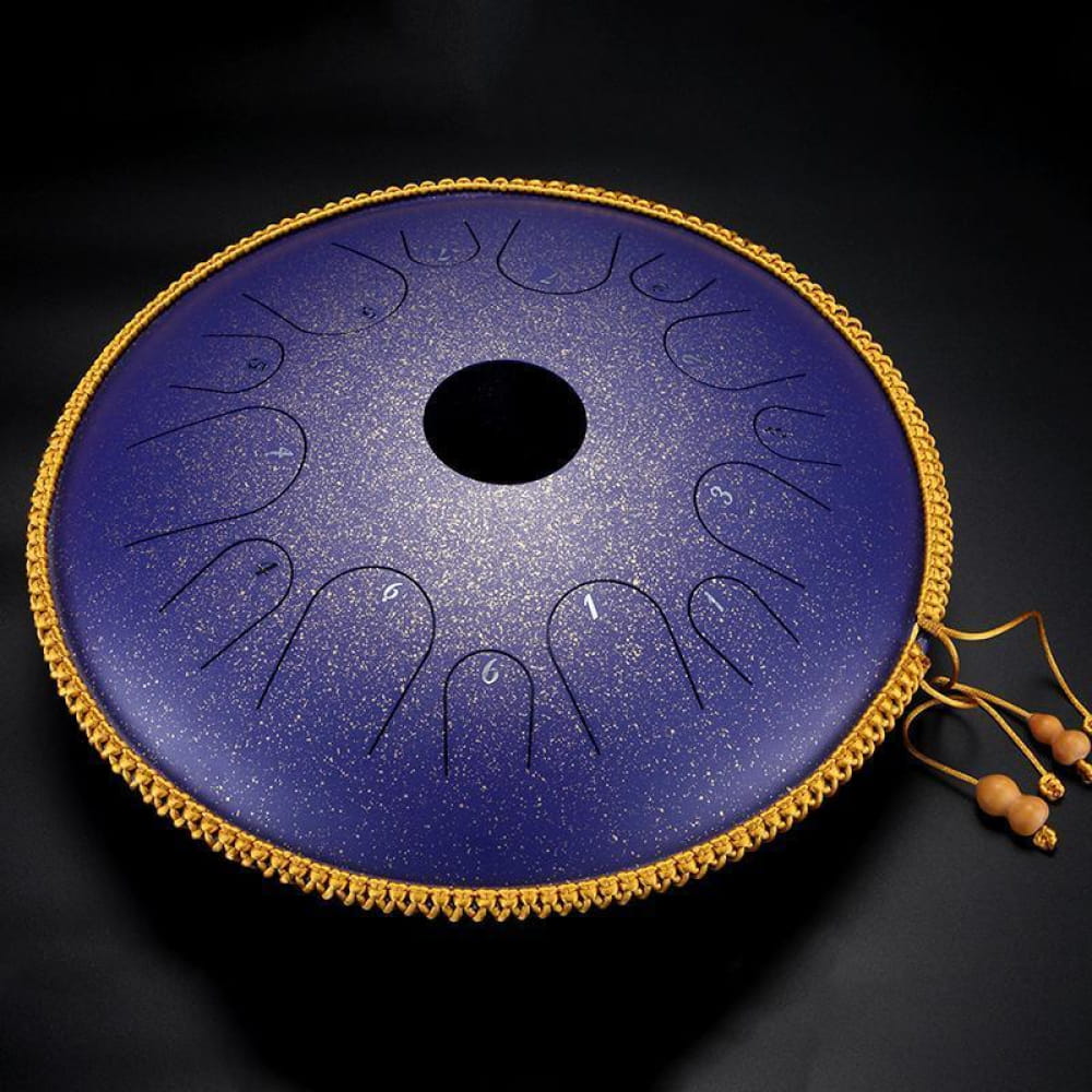 14’ Copper Steel Tongue Drum 14 Notes C Key Butterfly - 14 Inches/14 Notes (C Major) / Purple