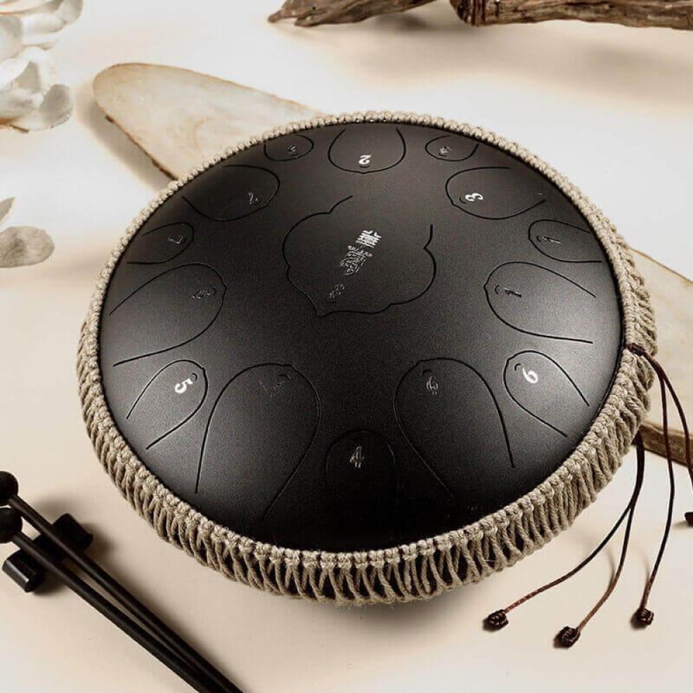 14 Inch Carbon Steel Tongue Drum 15 Notes D Key - Steel Tongue Drum - On sale