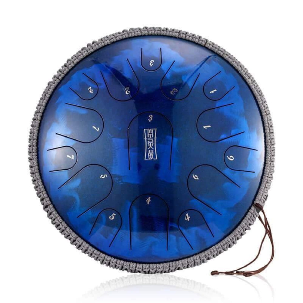 14 Inch Titanium Steel Tongue Drum C/D Major 15 Note for Meditation - 14 Inches/15 Notes (C Major)