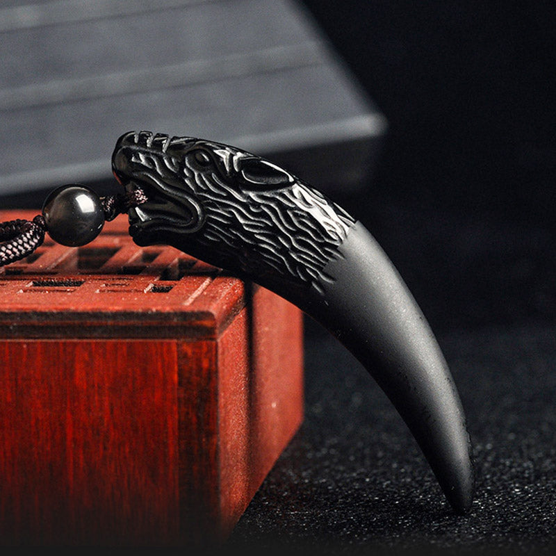 Multi Obsidian Strength Necklace Pendant