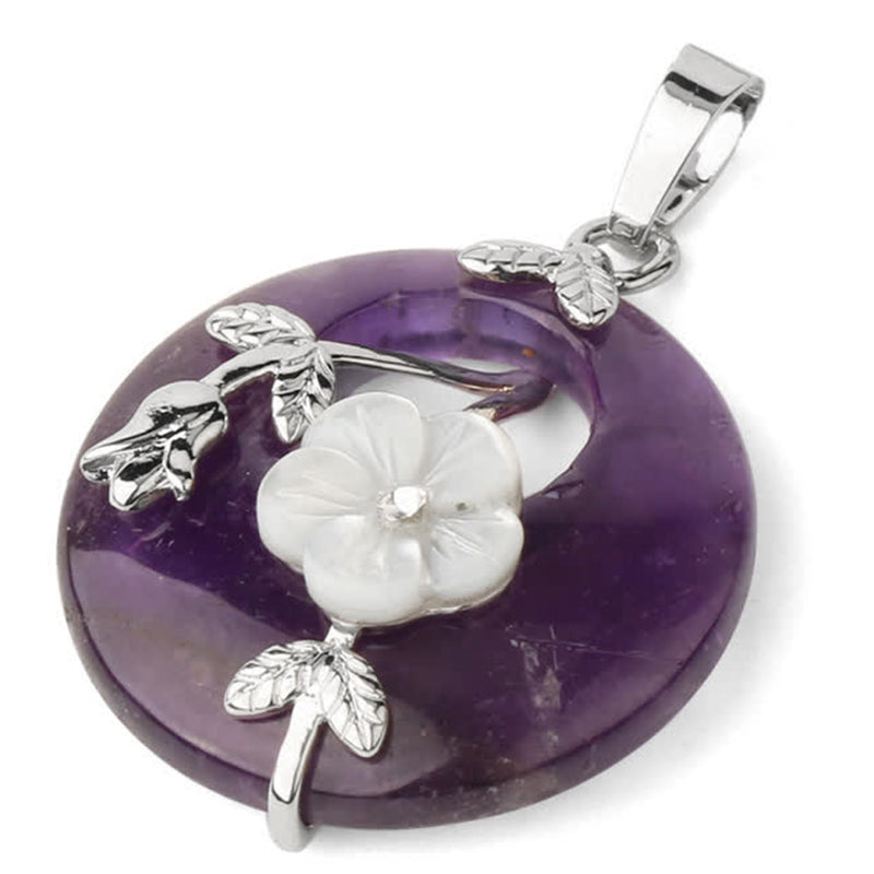 Various Crystal Amethyst Green Aventurine Healing Necklace