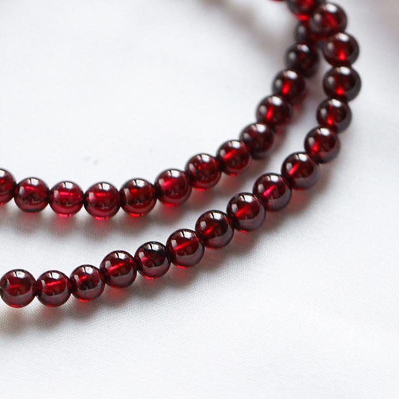 14 Karat Gold Granat Erdbeerquarz Stabilitätsarmband