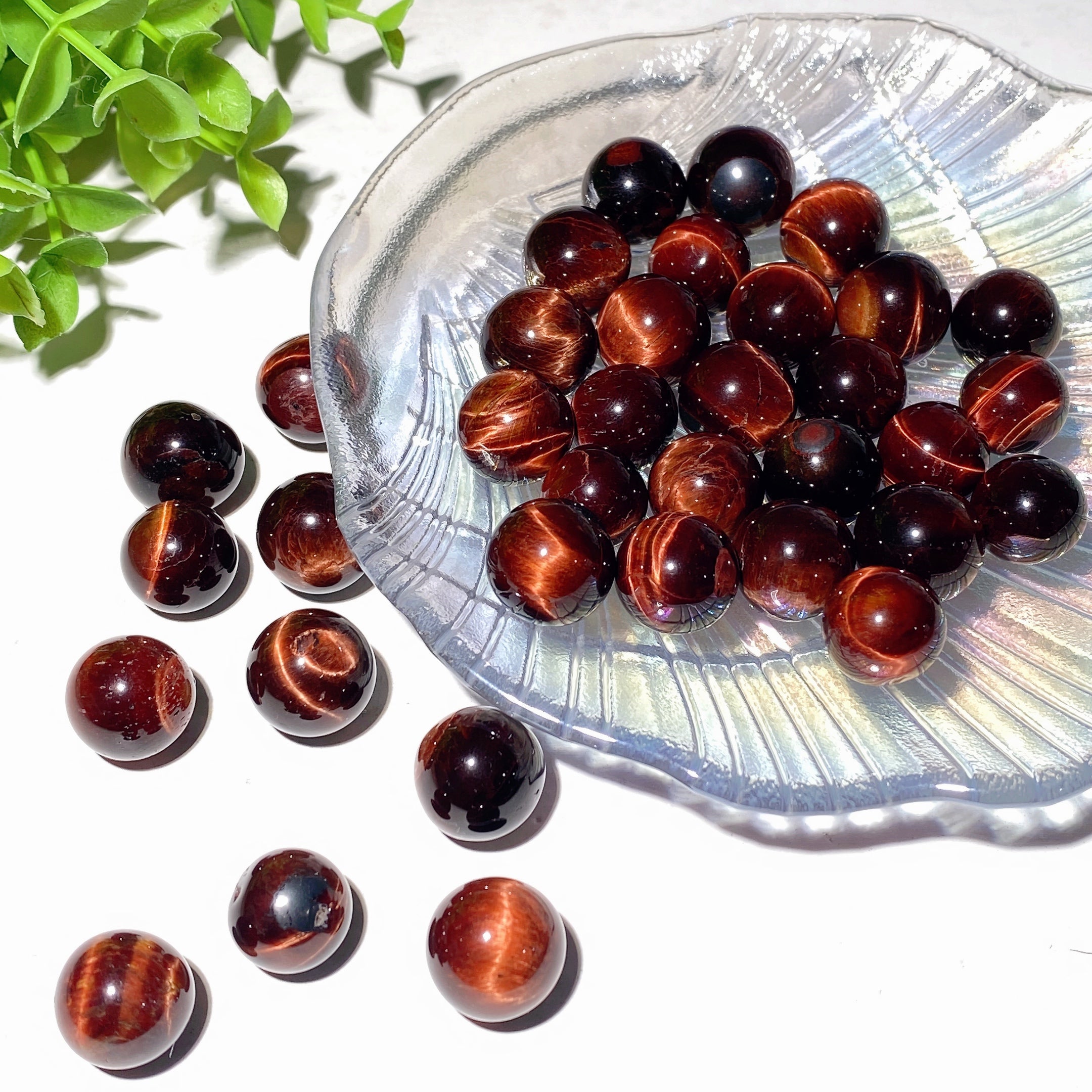 15-25mm Red Tiger Eye Crystal Healing Sphere