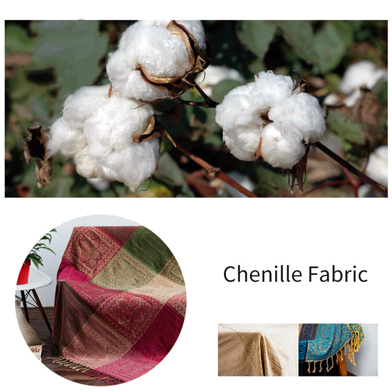 150 cm tibetische spirituelle Textildecke, bunte Blumen